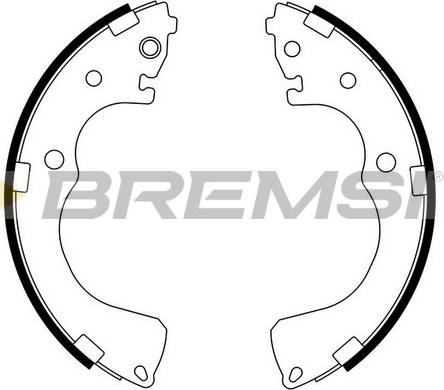 Bremsi GF0795 - Комплект тормозных колодок, барабанные autosila-amz.com