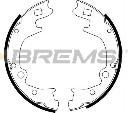 Bremsi GF0793 - Комплект тормозов, ручник, парковка autosila-amz.com