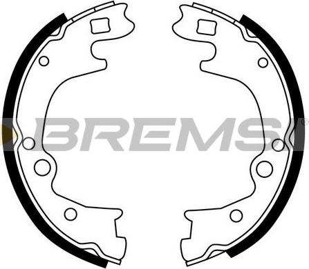 Bremsi GF0748 - Комплект тормозов, ручник, парковка autosila-amz.com