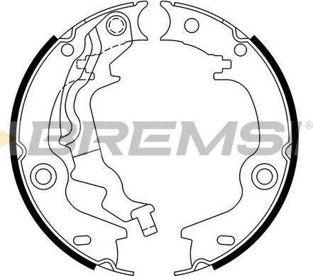 Bremsi GF0759 - Комплект тормозов, ручник, парковка autosila-amz.com