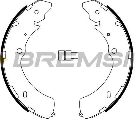 Bremsi GF0755 - Комплект тормозных колодок, барабанные autosila-amz.com