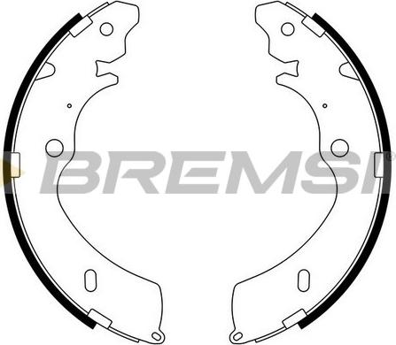 Bremsi GF0756 - Комплект тормозных колодок, барабанные autosila-amz.com