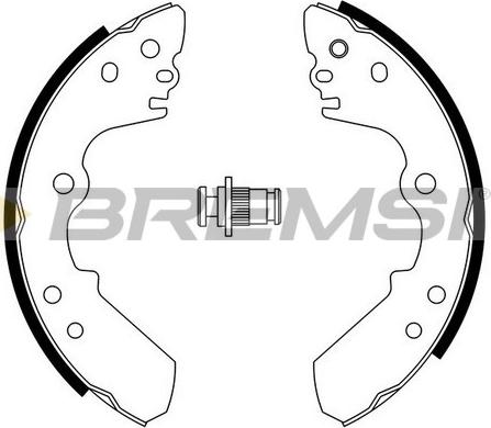 Bremsi GF0750 - Комплект тормозных колодок, барабанные autosila-amz.com