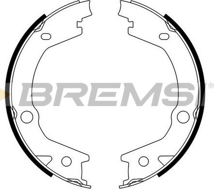 Bremsi GF0765 - Комплект тормозов, ручник, парковка autosila-amz.com