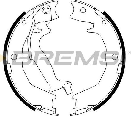 Bremsi GF0768 - Комплект тормозов, ручник, парковка autosila-amz.com