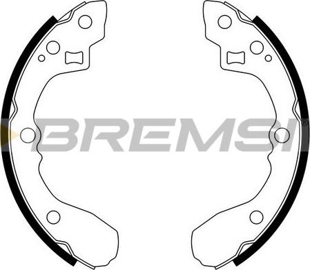 Bremsi GF0762 - Комплект тормозных колодок, барабанные autosila-amz.com