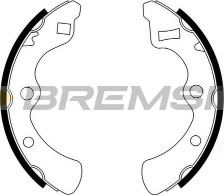 Bremsi GF0704 - Комплект тормозных колодок, барабанные autosila-amz.com
