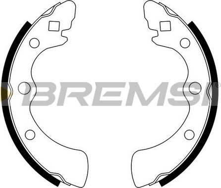 Bremsi GF0700 - Комплект тормозных колодок, барабанные autosila-amz.com