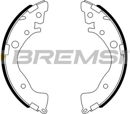 Bremsi GF0719 - Комплект тормозных колодок, барабанные autosila-amz.com