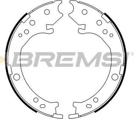 Bremsi GF0716 - Комплект тормозов, ручник, парковка autosila-amz.com