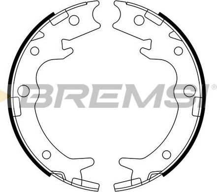 Bremsi GF0713 - Комплект тормозов, ручник, парковка autosila-amz.com