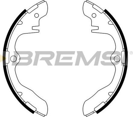 Bremsi GF0782 - Комплект тормозных колодок, барабанные autosila-amz.com