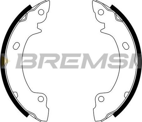 Bremsi GF0731 - Комплект тормозных колодок, барабанные autosila-amz.com