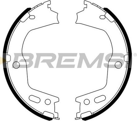 Bremsi GF0724 - Комплект тормозов, ручник, парковка autosila-amz.com