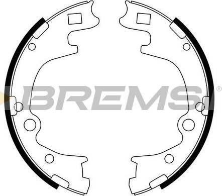 Bremsi GF0728 - Комплект тормозов, ручник, парковка autosila-amz.com