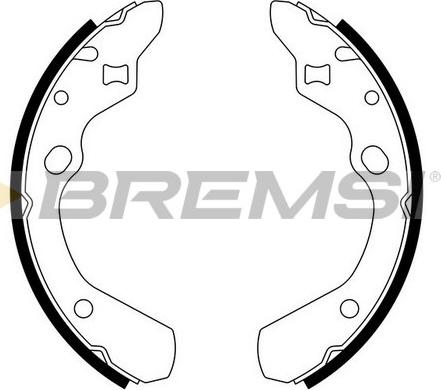 Bremsi GF0775 - Комплект тормозных колодок, барабанные autosila-amz.com