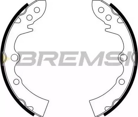 Bremsi GF0771 - Комплект тормозных колодок, барабанные autosila-amz.com