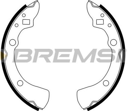 Bremsi GF0772 - Комплект тормозных колодок, барабанные autosila-amz.com