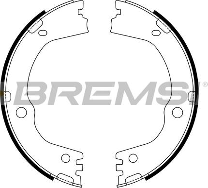 Bremsi GF1107 - Комплект тормозов, ручник, парковка autosila-amz.com