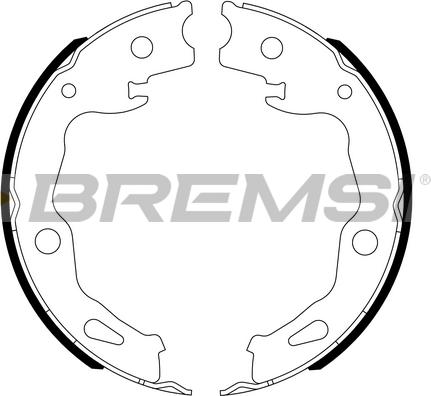 Bremsi GF1117 - Комплект тормозов, ручник, парковка autosila-amz.com