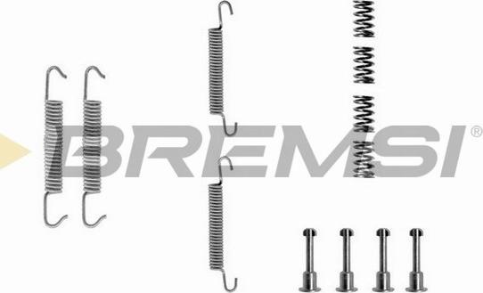 Bremsi SK0621 - Комплектующие, барабанный тормозной механизм autosila-amz.com