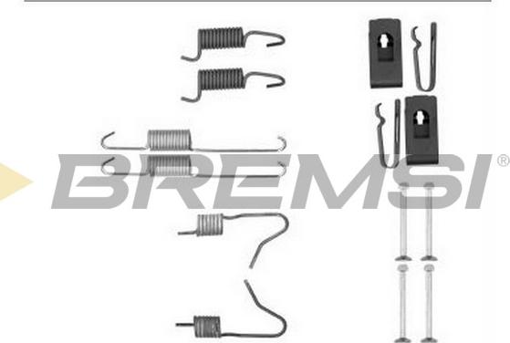 Bremsi SK0898 - Комплектующие, барабанный тормозной механизм autosila-amz.com