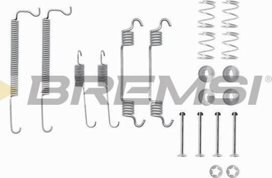 Bremsi SK0849 - Комплектующие, барабанный тормозной механизм autosila-amz.com