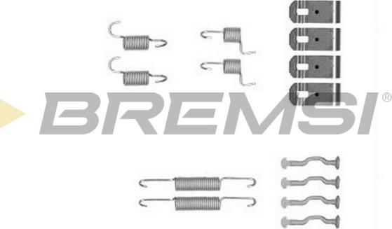 Bremsi SK0876 - Комплектующие, барабанный тормозной механизм autosila-amz.com