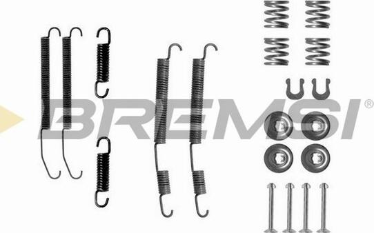 Bremsi SK0760 - Комплектующие, барабанный тормозной механизм autosila-amz.com