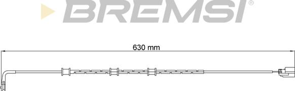 Bremsi WI0943 - Сигнализатор, износ тормозных колодок autosila-amz.com