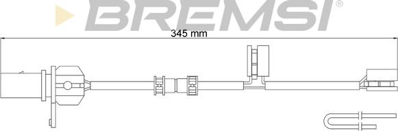 Bremsi WI0968 - Сигнализатор, износ тормозных колодок autosila-amz.com