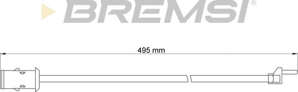 Bremsi WI0904 - Сигнализатор, износ тормозных колодок autosila-amz.com