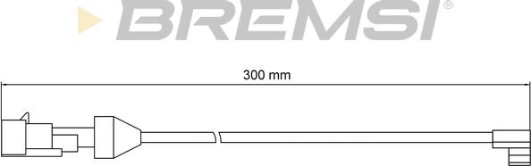 Bremsi WI0902 - Сигнализатор, износ тормозных колодок autosila-amz.com