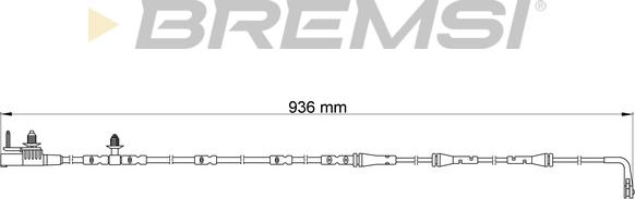 Bremsi WI0918 - Сигнализатор, износ тормозных колодок autosila-amz.com