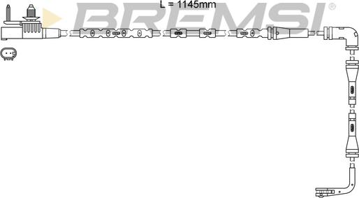 Bremsi WI0983 - Сигнализатор, износ тормозных колодок autosila-amz.com