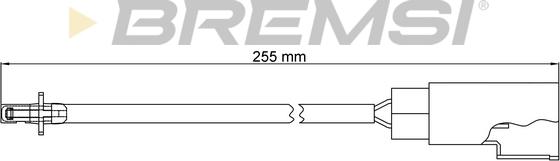 Bremsi WI0400 - Сигнализатор, износ тормозных колодок autosila-amz.com
