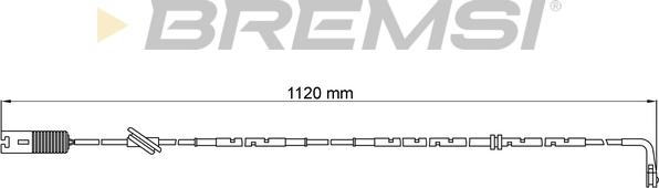Bremsi WI0594 - Сигнализатор, износ тормозных колодок autosila-amz.com