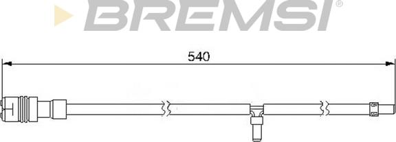 Bremsi WI0545 - Сигнализатор, износ тормозных колодок autosila-amz.com