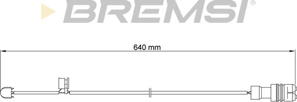Bremsi WI0563 - Сигнализатор, износ тормозных колодок autosila-amz.com
