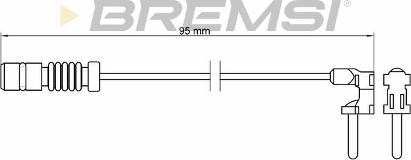 Bremsi WI0501 - Сигнализатор, износ тормозных колодок autosila-amz.com