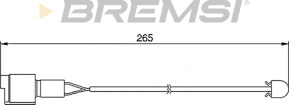 Bremsi WI0502 - Сигнализатор, износ тормозных колодок autosila-amz.com