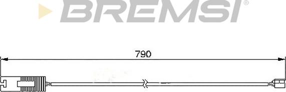 Bremsi WI0514 - Сигнализатор, износ тормозных колодок autosila-amz.com