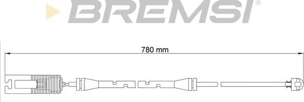 Bremsi WI0515 - Сигнализатор, износ тормозных колодок autosila-amz.com