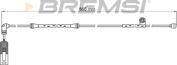 Bremsi WI0581 - Сигнализатор, износ тормозных колодок autosila-amz.com