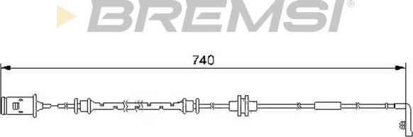 Bremsi WI0583 - Сигнализатор, износ тормозных колодок autosila-amz.com