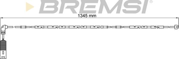 Bremsi WI0582 - Сигнализатор, износ тормозных колодок autosila-amz.com