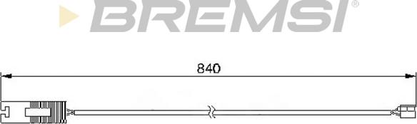 Bremsi WI0535 - Сигнализатор, износ тормозных колодок autosila-amz.com