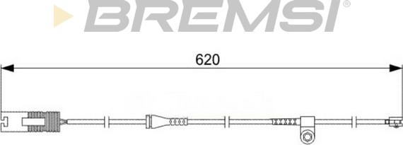Bremsi WI0531 - Сигнализатор, износ тормозных колодок autosila-amz.com