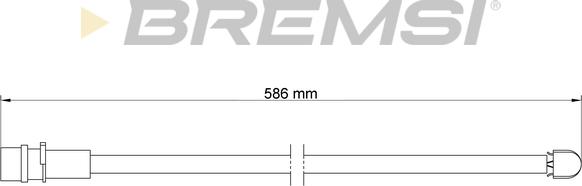 Bremsi WI0538 - Сигнализатор, износ тормозных колодок autosila-amz.com
