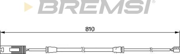 Bremsi WI0529 - Сигнализатор, износ тормозных колодок autosila-amz.com